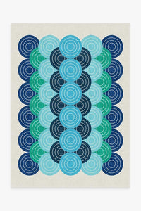 Thumbnail for Jonathan Adler Biba Blue Green Tufted Rug