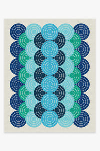 Thumbnail for Jonathan Adler Biba Blue Green Tufted Rug