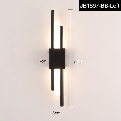 LED Bedroom Wall Light with Acrylic Lampshade - Casatrail.com