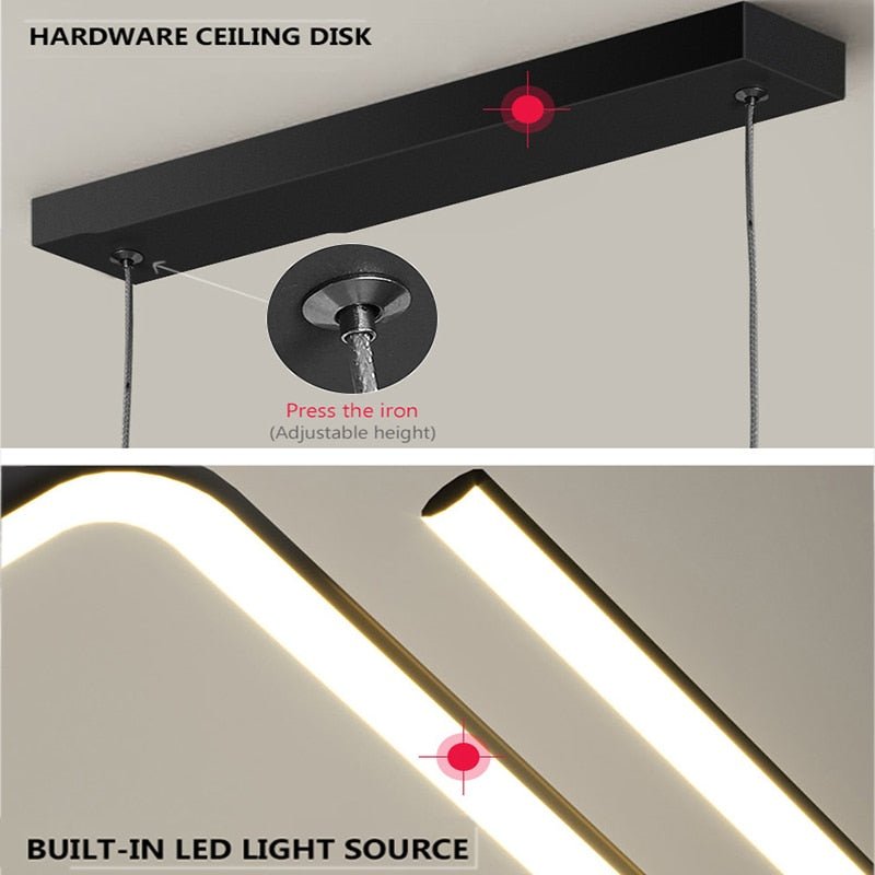 LED Nordic Gold Staircase Chandelier - Casatrail.com