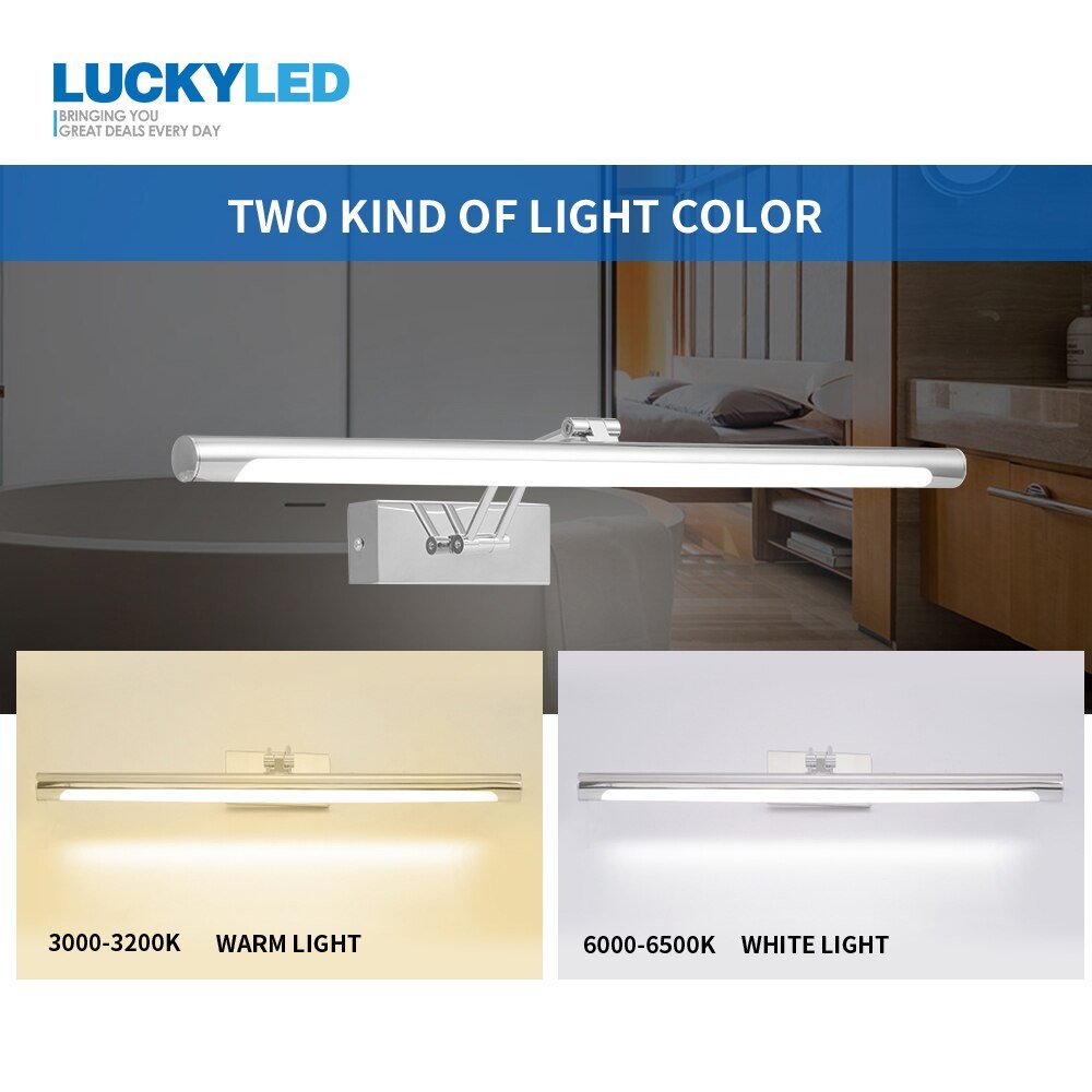 Led Wall Light - Bathroom Mirror Vanity Fixtures - Casatrail.com