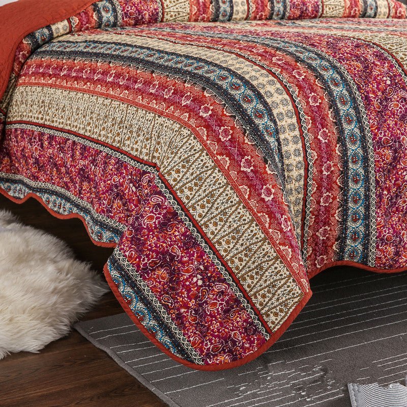 Linen Style Cotton Wash Quilt - Casatrail.com