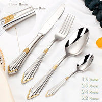 Thumbnail for Luxury 24K Gold Plated Flatware Set - Casatrail.com