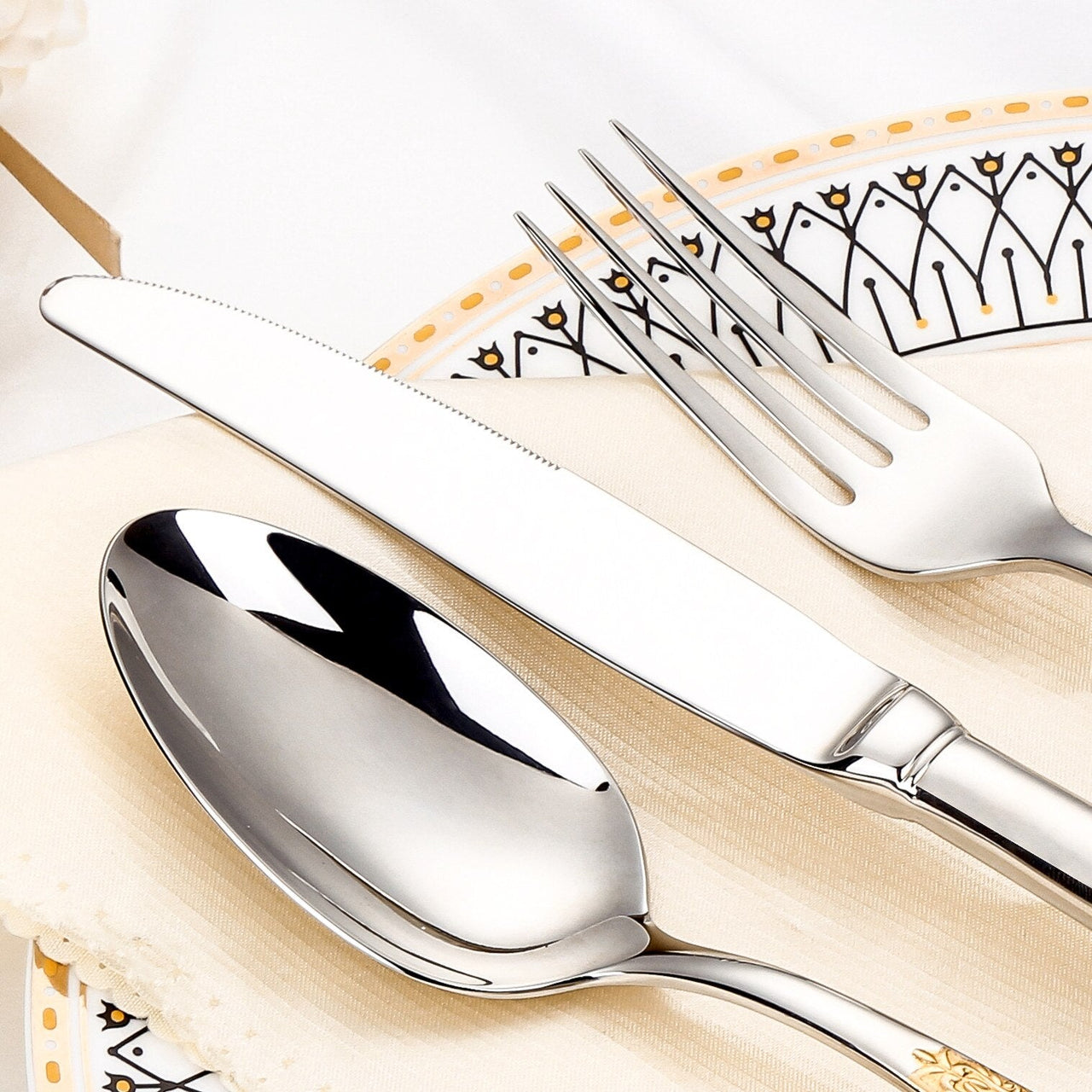 Luxury 24K Gold Plated Flatware Set - Casatrail.com