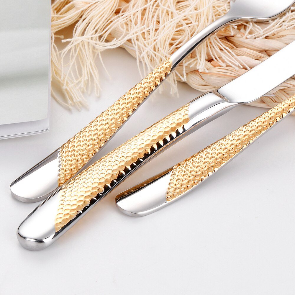 Luxury Gold Plated Cutlery Set - Casatrail.com