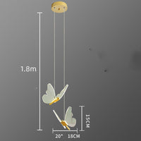 Thumbnail for Minimalist Butterfly Bedside Chandelier - Long Line - Casatrail.com