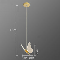 Thumbnail for Minimalist Butterfly Bedside Chandelier - Long Line - Casatrail.com