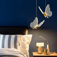 Thumbnail for Minimalist Butterfly Bedside Chandelier - Long Line - Casatrail.com