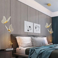 Thumbnail for Minimalist Butterfly Bedside Chandelier - Long Line - Casatrail.com