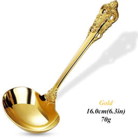 Thumbnail for Mirror Gold Gravy Ladle Set - Casatrail.com