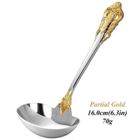 Thumbnail for Mirror Gold Gravy Ladle Set - Casatrail.com