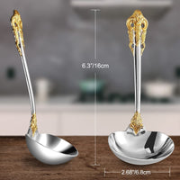 Thumbnail for Mirror Gold Gravy Ladle Set - Casatrail.com