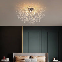 Thumbnail for Modern Gold and Crystal Dandelion Chandelier - Casatrail.com