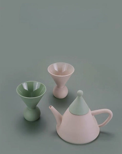 Morandi Ceramic Tea Set Gift Box
