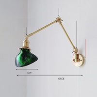 Thumbnail for New Ceramic Copper LED Wall Lamp With Swing Long Arm - Casatrail.com