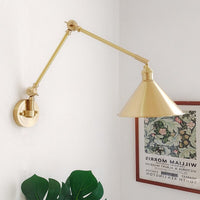 Thumbnail for New Ceramic Copper LED Wall Lamp With Swing Long Arm - Casatrail.com