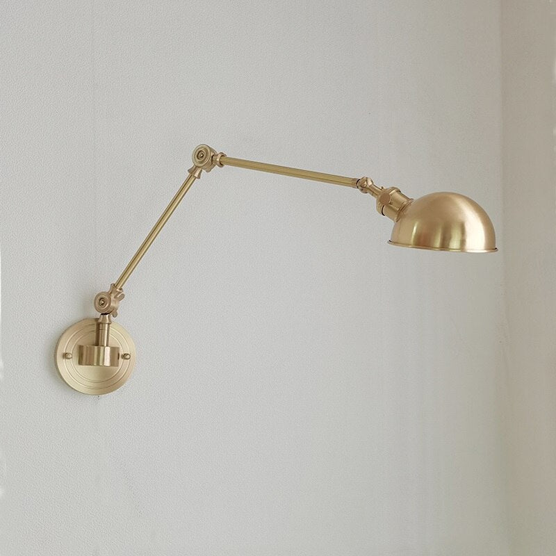 New Ceramic Copper LED Wall Lamp With Swing Long Arm - Casatrail.com