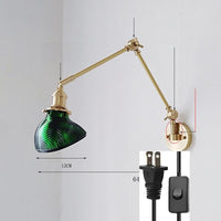 Thumbnail for New Ceramic Copper LED Wall Lamp With Swing Long Arm - Casatrail.com