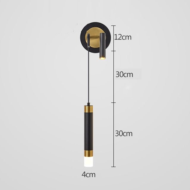 Nordic Double Head LED Wall Light for Bedrooms - Casatrail.com