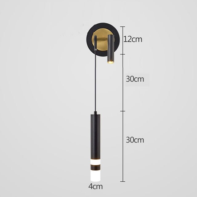 Nordic Double Head LED Wall Light for Bedrooms - Casatrail.com