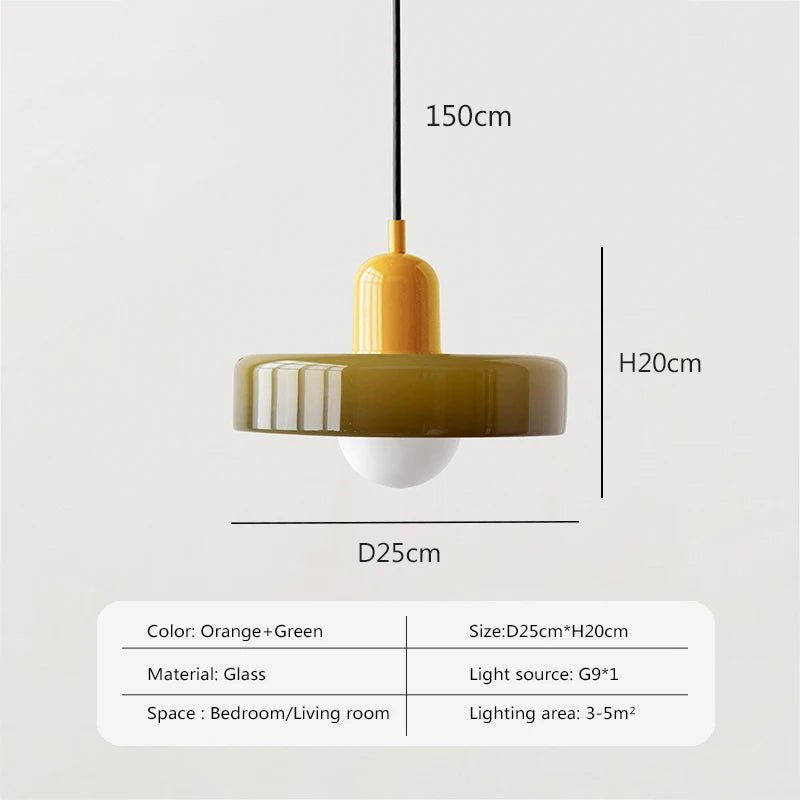 Nordic Glass Pendant Light Single Head Lamp - Casatrail.com