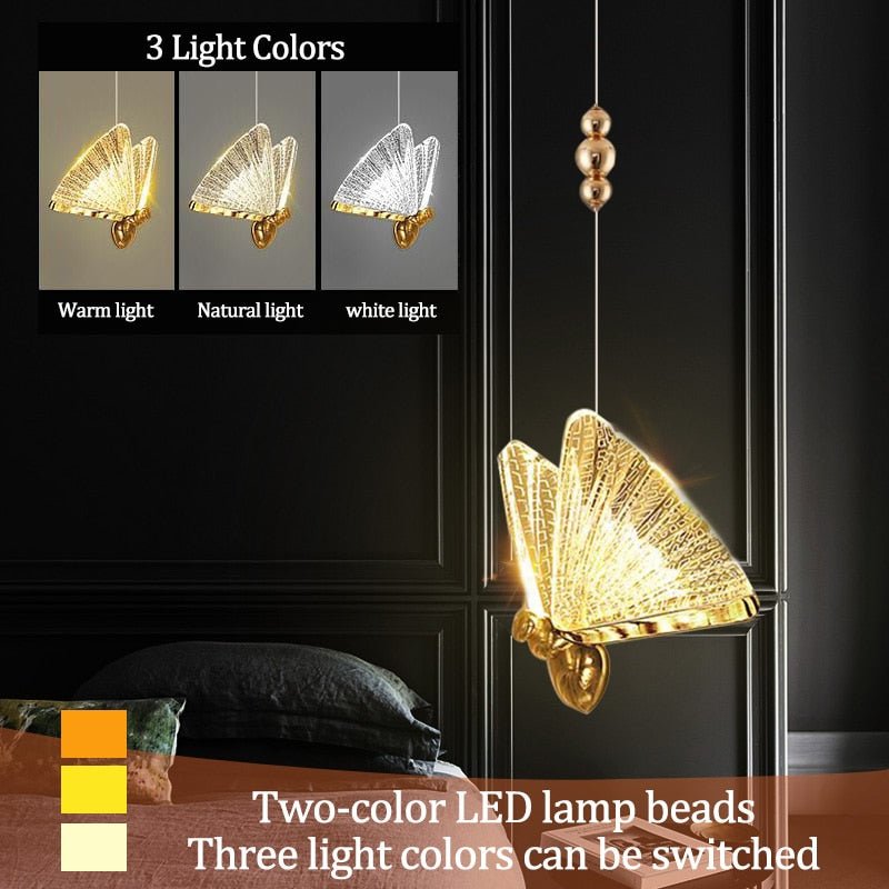 Nordic LED Butterfly Pendant Lights - Casatrail.com