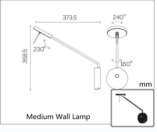 Nordic LED Wall Lamp for Stylish Bedroom Lighting - Casatrail.com