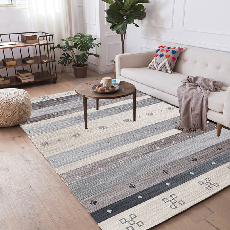 Nordic Striped Rug for Coffee Table and Sofa - Casatrail.com