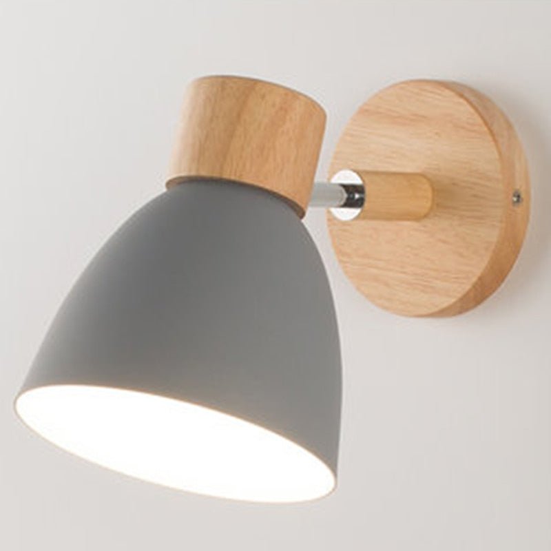 Nordic Wooden Wall Lamp with Six Color Options - Casatrail.com