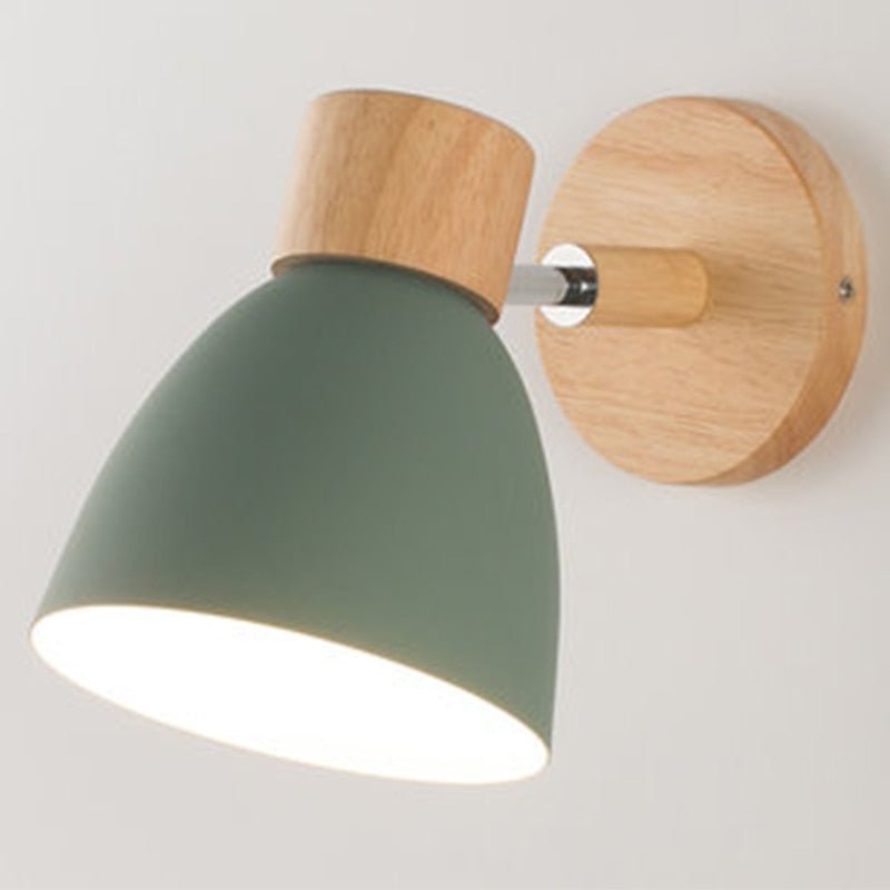 Nordic Wooden Wall Lamp with Six Color Options - Casatrail.com