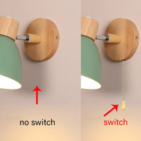 Thumbnail for Nordic Wooden Wall Lamp with Six Color Options - Casatrail.com