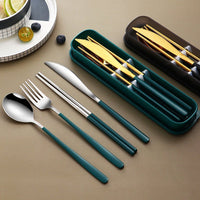 Thumbnail for Portable Cutlery Sets with Case - Casatrail.com