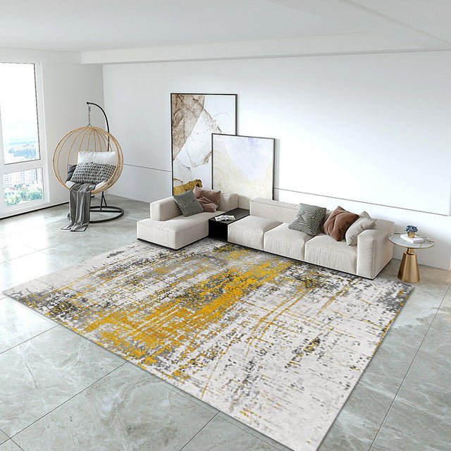 Printed Velvet Living Room Rug - Casatrail.com