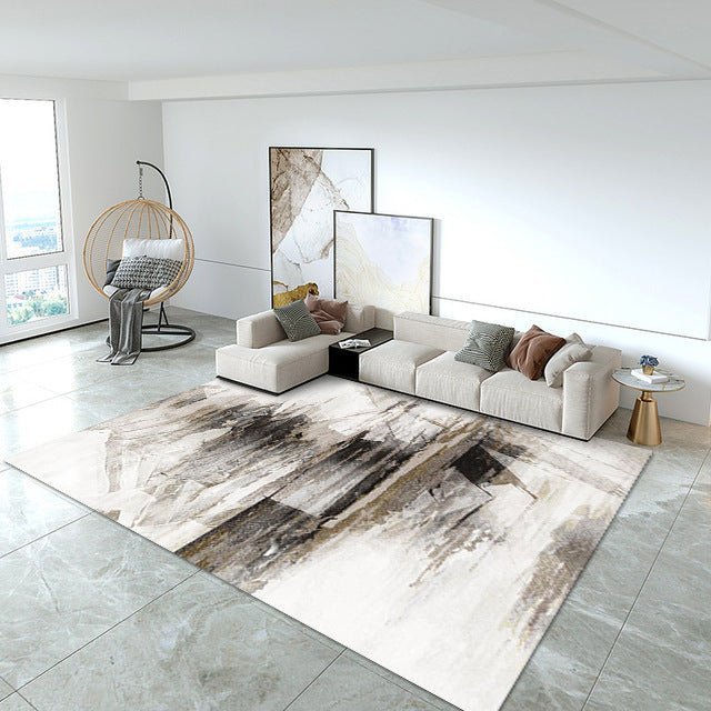 Printed Velvet Living Room Rug - Casatrail.com
