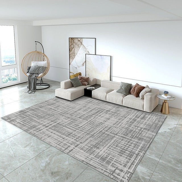 Printed Velvet Living Room Rug - Casatrail.com