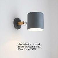 Thumbnail for Nordic modern adjustable sconces light