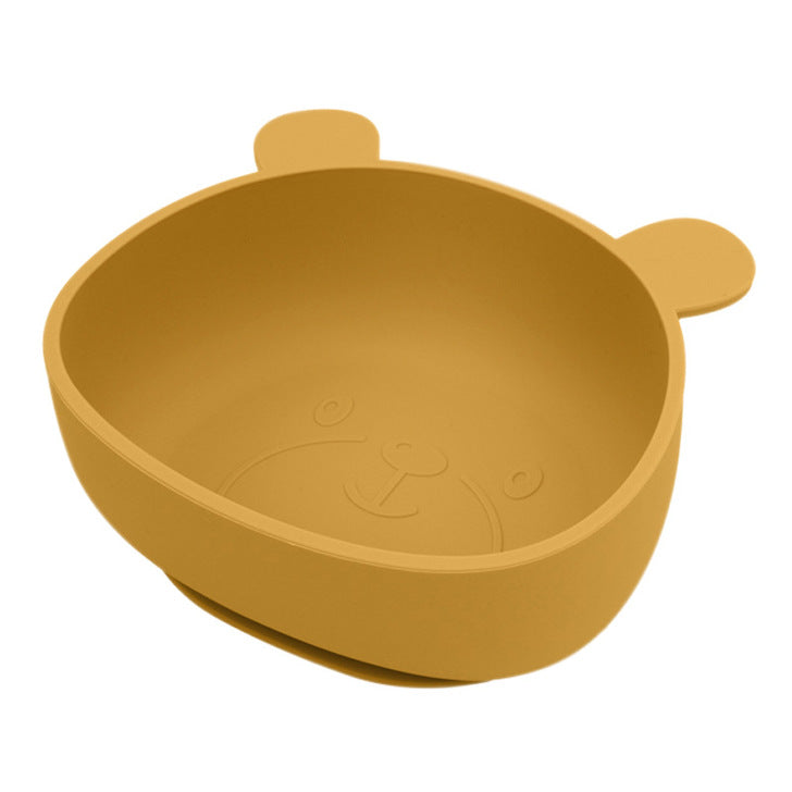 Panda Shape Food Training Silicone Bowl
