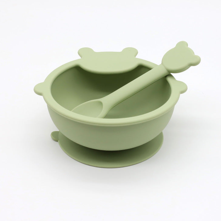 Baby Cartoon Bear Shape Silicone Bowl