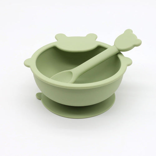 Baby Cartoon Bear Shape Silicone Bowl