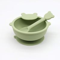 Thumbnail for Baby Cartoon Bear Shape Silicone Bowl