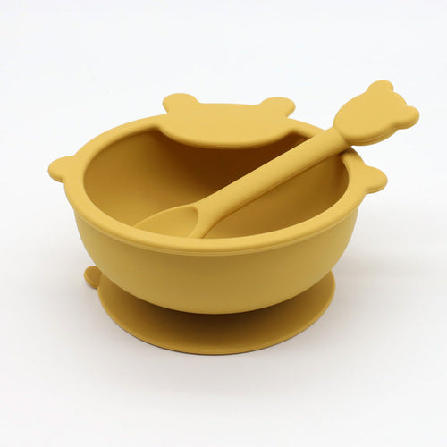 Baby Cartoon Bear Shape Silicone Bowl