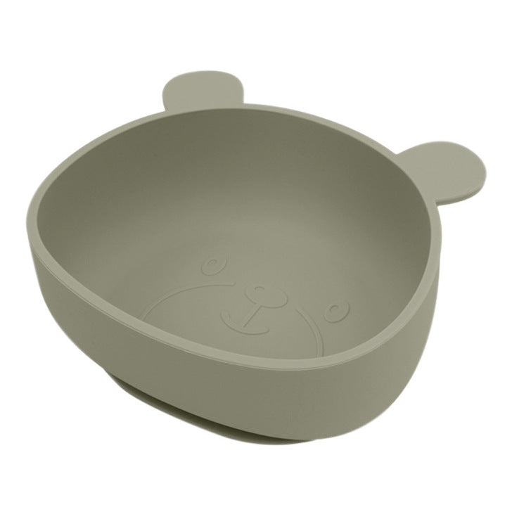 Panda Shape Food Training Silicone Bowl