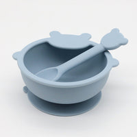 Thumbnail for Baby Cartoon Bear Shape Silicone Bowl