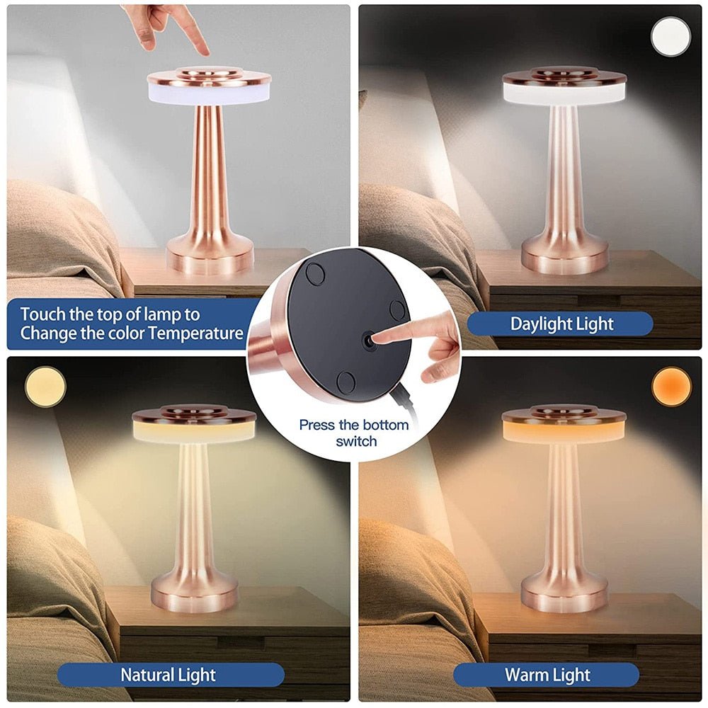 Rechargeable LED Retro Table Lamp - Casatrail.com