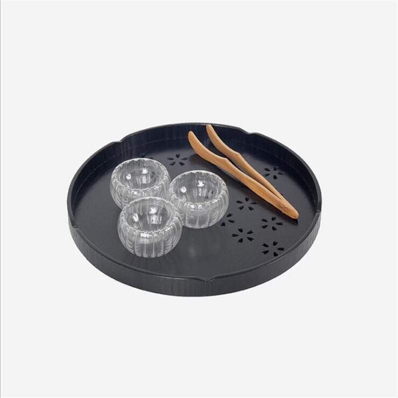 Round Cherry Wood Serving Tray - Casatrail.com