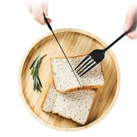 Thumbnail for Round Wooden Serving Platter Tray - Casatrail.com