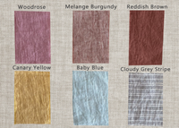 Thumbnail for Linen duvet cover with ties