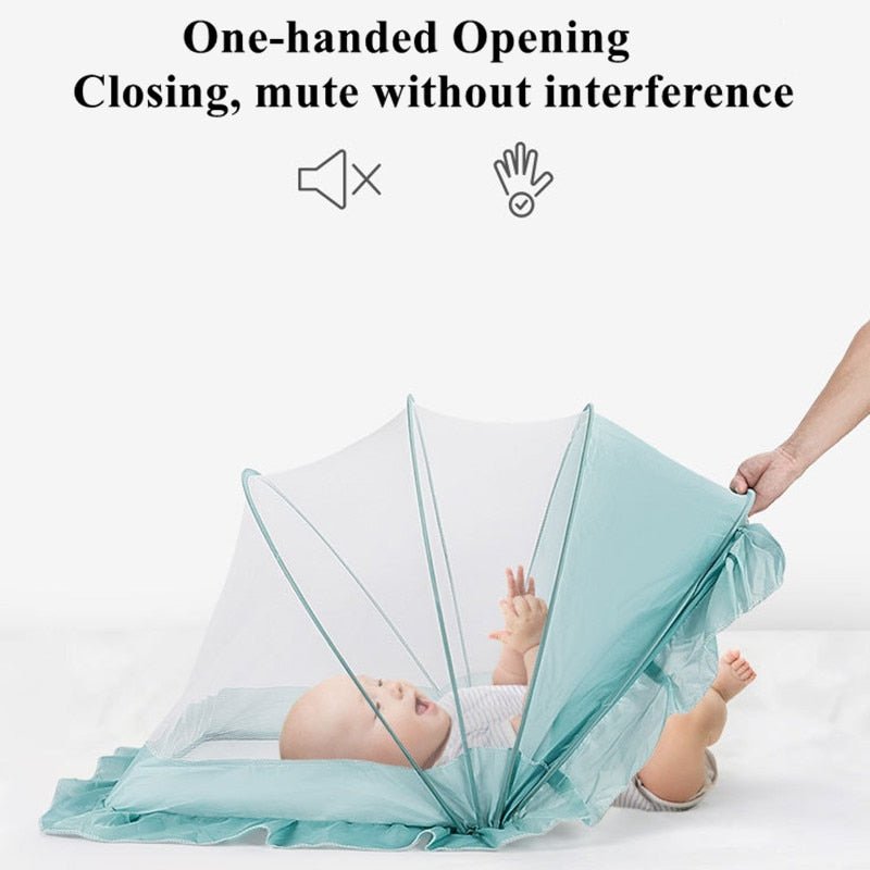 Secure Foldable Baby Crib with Mosquito Net - Casatrail.com
