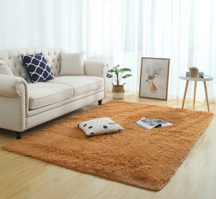 Silky Fluffy Living Room Rug - Casatrail.com