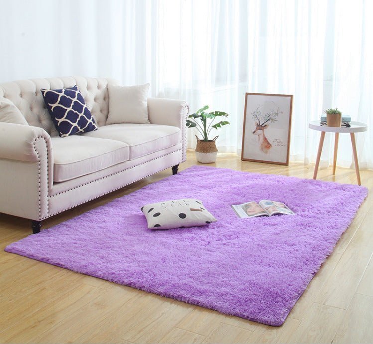 Silky Fluffy Living Room Rug - Casatrail.com